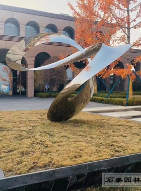 不锈钢丝金属艺术抽象现代造景