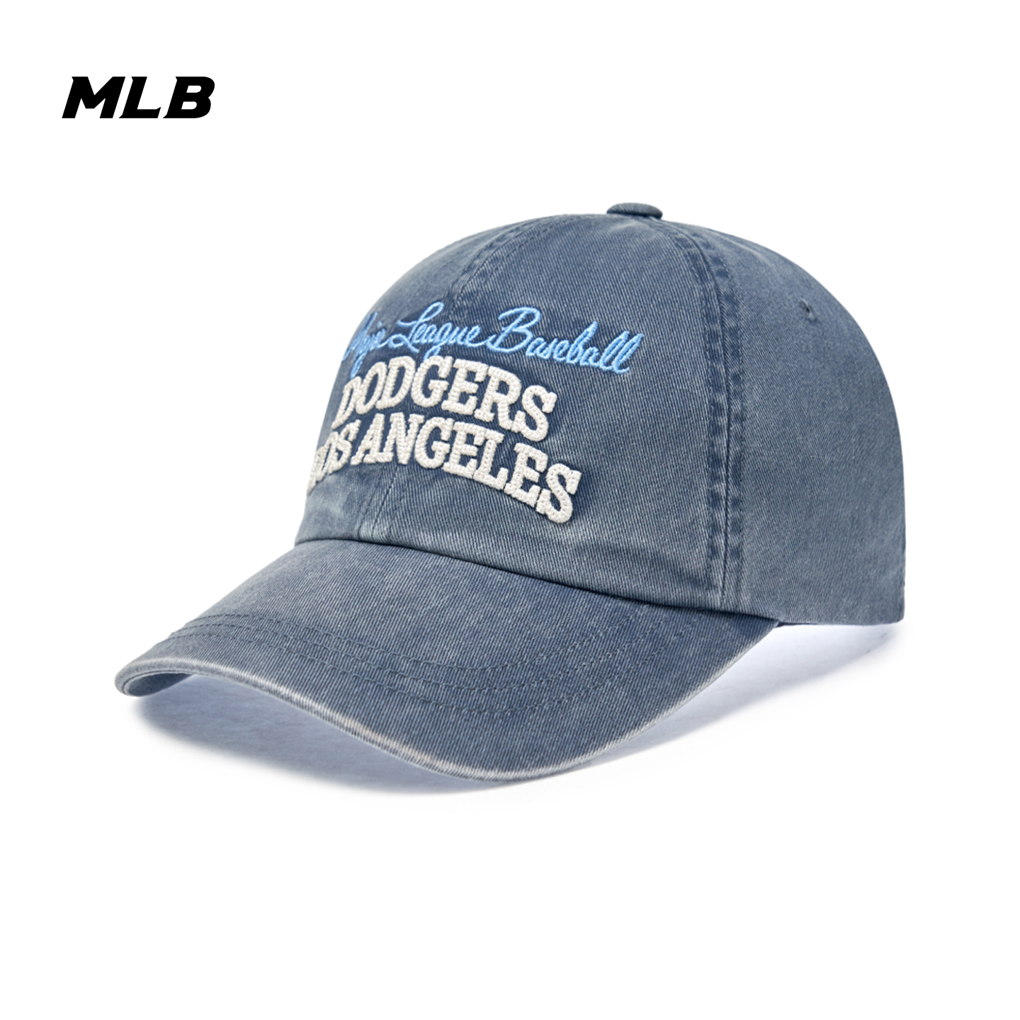 MLB韩国正品男女休闲帽虞书欣同款软顶棒球帽25秋季水洗做旧帽子 - 图0