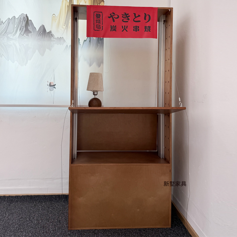 简约展厅海洋板样品展示架创意桦木快闪店中岛柜文创陈列柜展览柜 - 图2