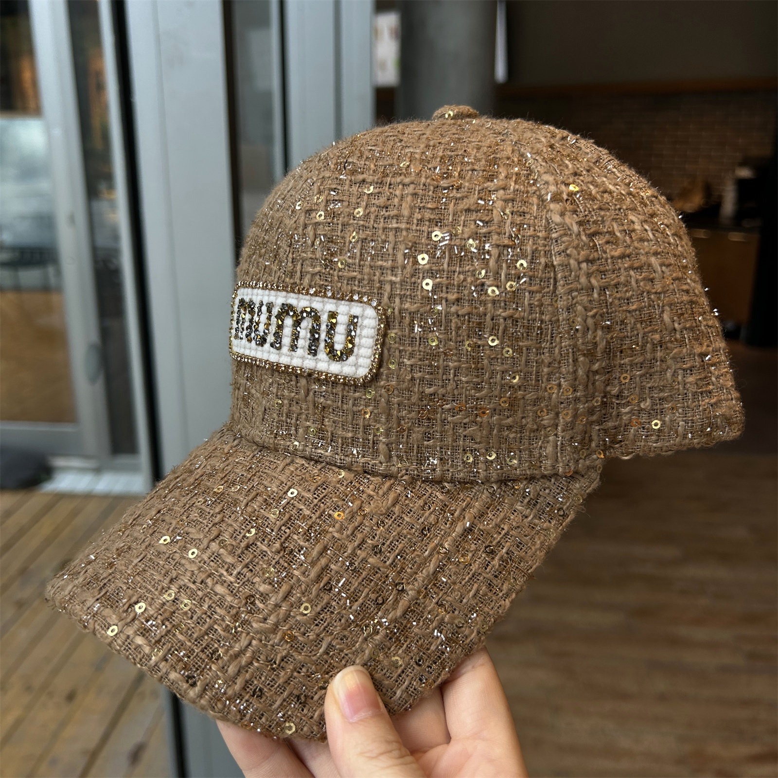 小香风带钻棒球帽女秋冬季休闲百搭遮阳防晒帽子大头围鸭舌帽,淘宝优惠券,粉丝福利购,淘宝优惠卷