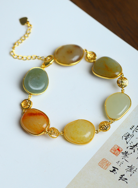 和田玉新疆白玉手串手链男女款