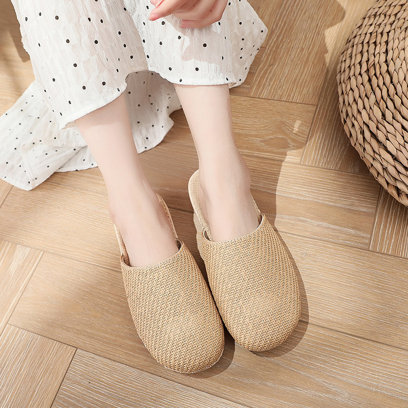 四季居家亚麻拖鞋女超轻防滑情侣款室内木地板透气吸汗藤草拖鞋男,淘宝优惠券,粉丝福利购,淘宝优惠卷