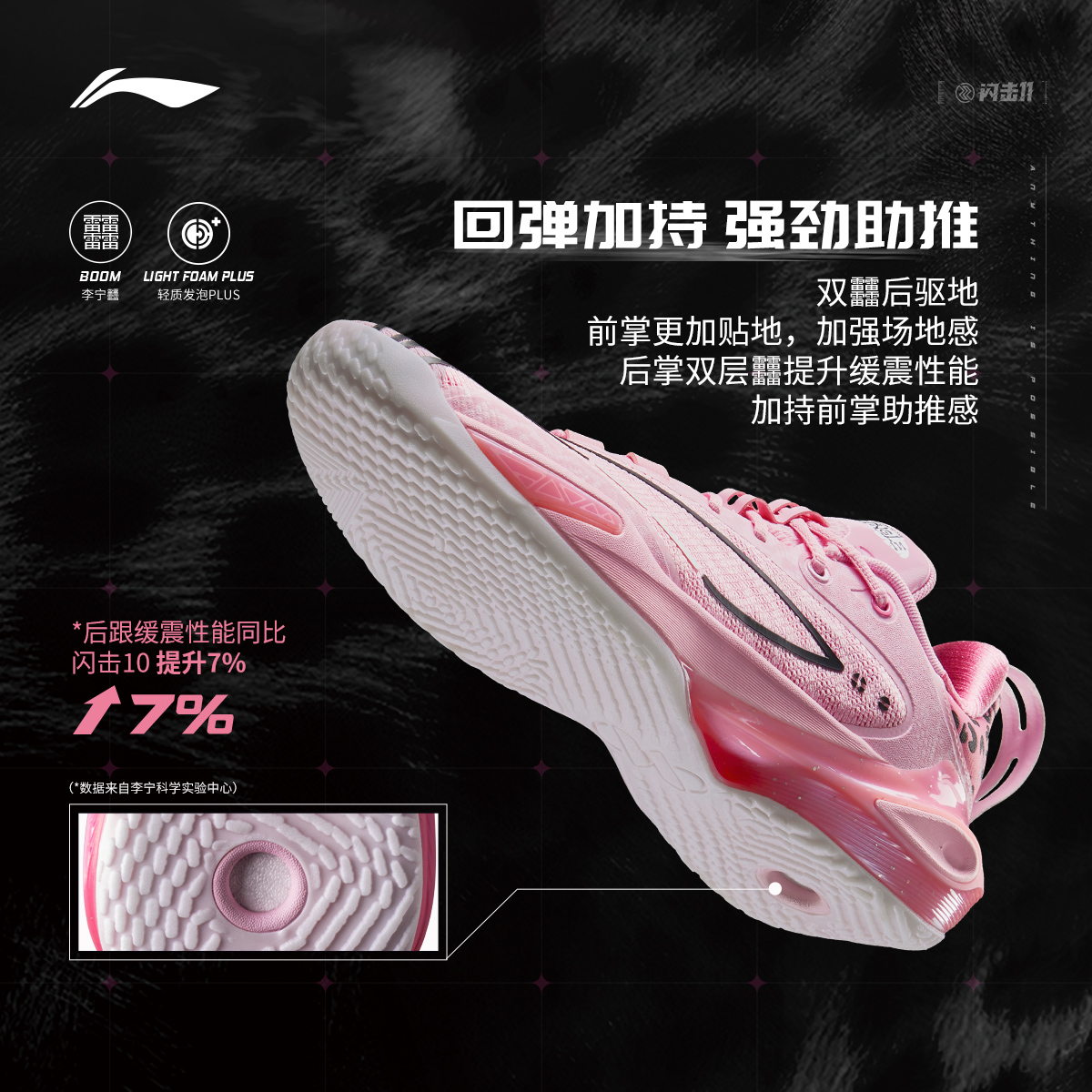 李宁闪击11| 低帮篮球鞋稳定支撑专业实战球鞋耐磨减震运动鞋男