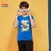 Li Ning Disney Mickey trẻ em mặc áo sơ mi nam ngắn tay trẻ em 2019 mới Áo phông Mickey 3-12 tuổi mùa hè - Áo thun