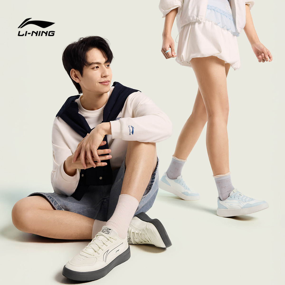 李宁穗岁 | 板鞋男鞋冬季新款小白鞋经典黑色休闲鞋子低帮运动鞋,淘宝优惠券,粉丝福利购,淘宝优惠卷