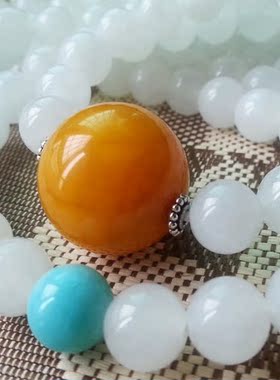 推荐一朵时光 老料和田玉羊脂白玉手链『聊将锦瑟记流年』