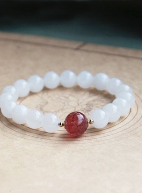 新款金手链羊脂白玉和田玉手串