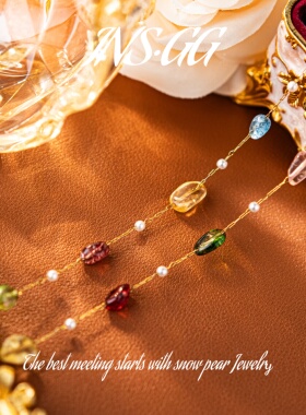 【INS · GG】原创设计小众设计高级感仿珍珠颈链钛钢项链AX1282