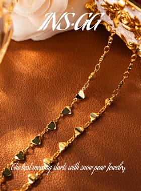 【INS · GG】新款小众设计爱心颈链高级感钛钢锁骨链项链DCX2641