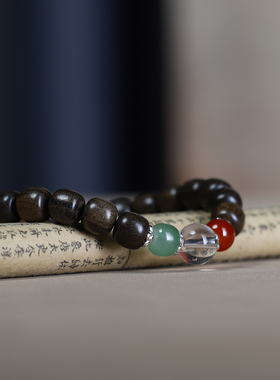 菩萨棋木质单圈民族风老型珠手串