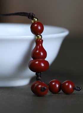 2025蛇年朱砂葫芦手机挂件吊坠