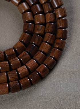 黑花梨108颗桶珠佛珠文玩手串