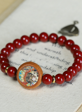新款民族风朱砂DIY串珠手链手饰