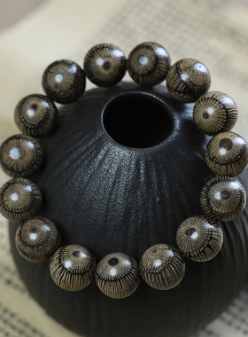 小叶买麻藤金丝藤鬼眼对眼木手串