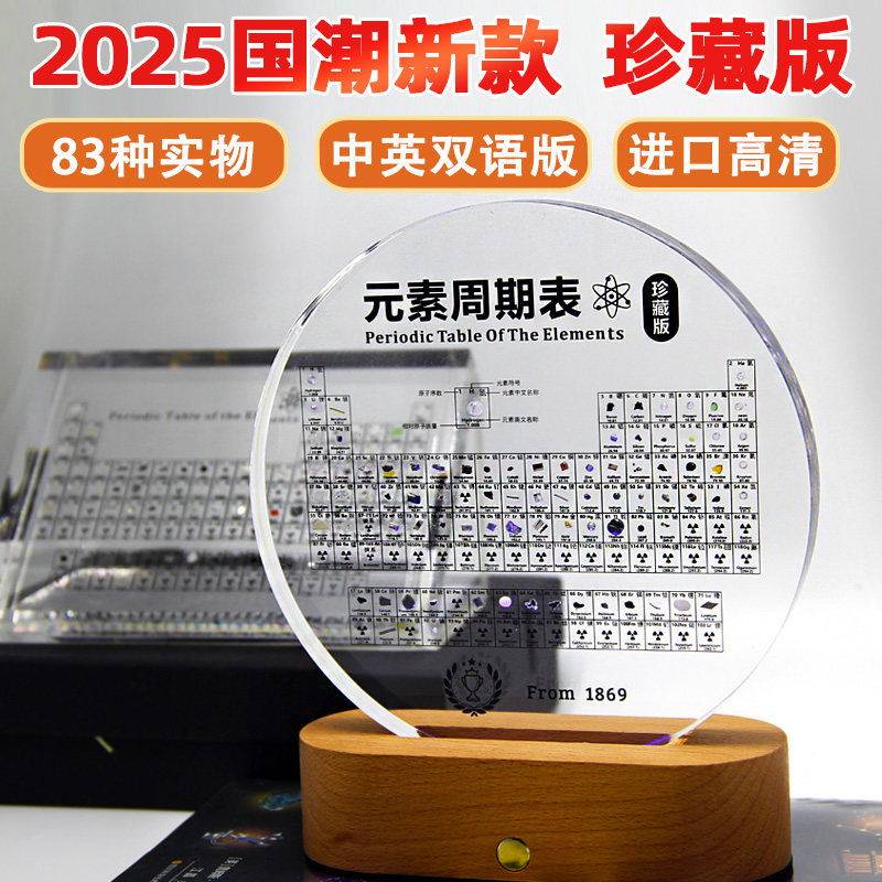 Teacher's Day three-dimensional periodic table of elements luminous ornaments