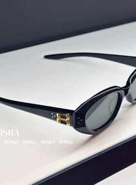 新款jennie同款金属架椭圆猫眼