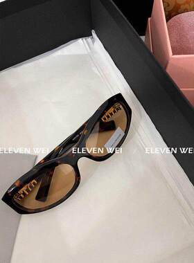 金属字母logo未来骑行猫眼墨镜