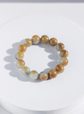 新疆和田玉籽料糖青花籽料楼兰三色籽料手串