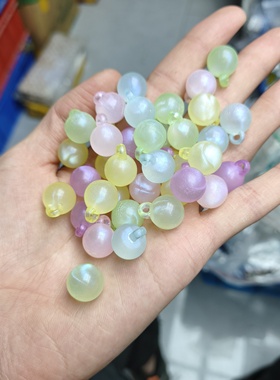9117 14mm半斤约140-150个幻彩亚克力吊珠吊坠diy配件