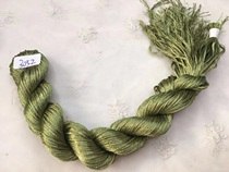 Embroidery bright silk thread handmade bow ball winding flower silk thread cross embroidered light fitting line green 3052