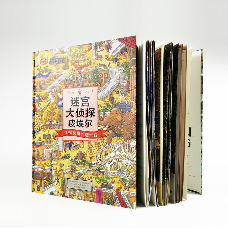 浪花朵朵正版现货 迷宫大侦探皮埃尔3册套装 插画团队IC4DESIGN创作3-9岁儿童益智玩具迷宫书 后浪童书 - 图0