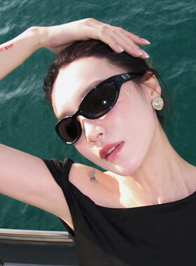 jennie同款发箍墨镜女高级感Y2K凹造型时髦辣妹防紫外线太阳眼镜
