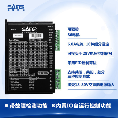 山社42/57/86步进电机驱动器MD-2322/2504/25452778替代雷赛DM422 - 图2
