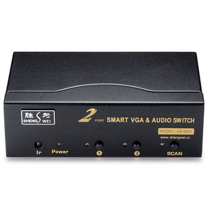 胜为KVM切换器二进一出分配器四进一出VGA网线共享器HDMI高清接口