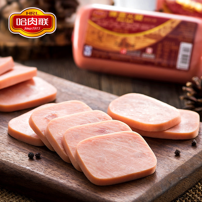 哈肉联旗舰店哈肉联方形火腿肠三文治切片啤酒火腿肠早餐三明治火锅即食350g*33