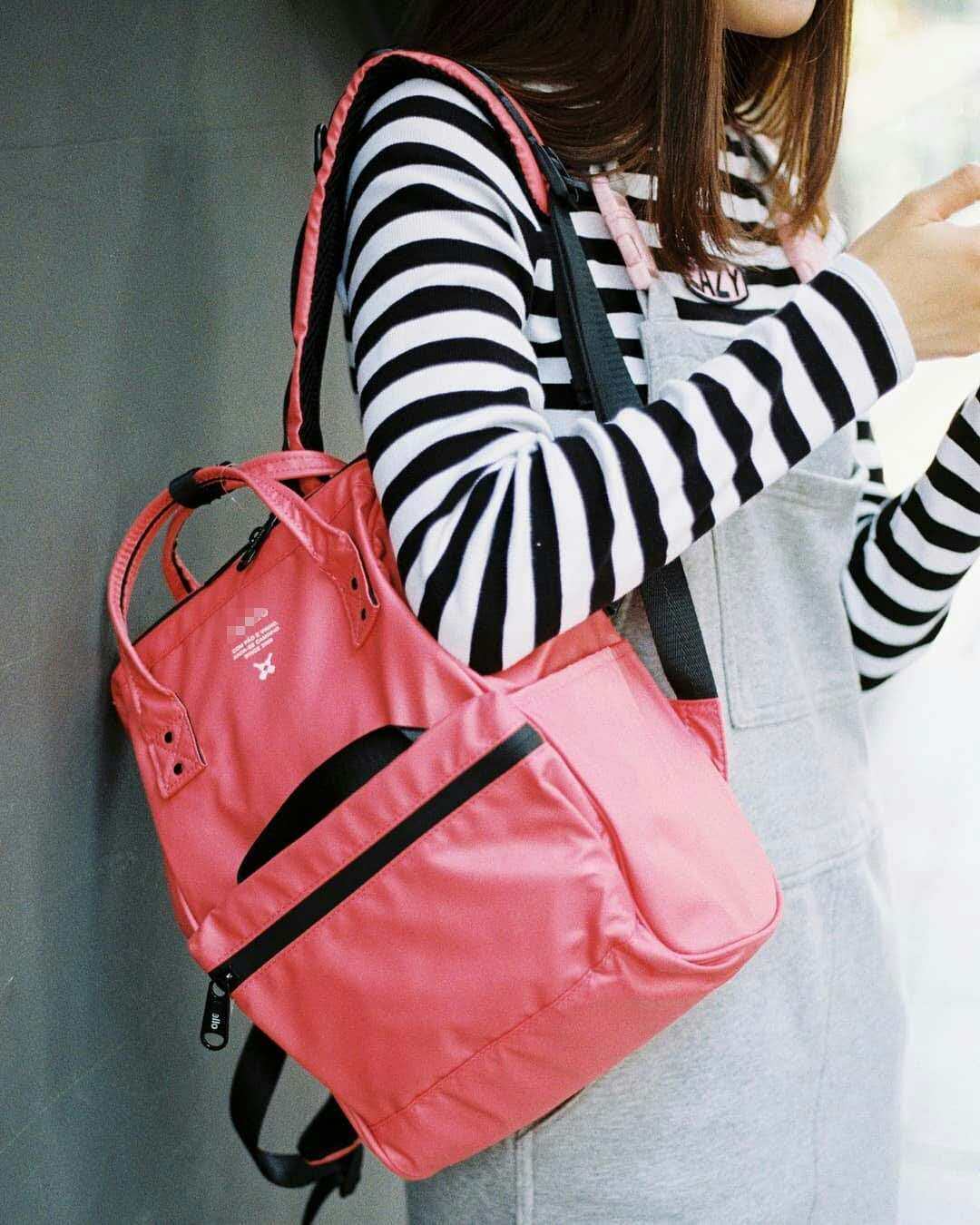 2020新款乐天包双肩背包防水大容量书包电脑包anello妈咪旅游包潮,淘宝优惠券,粉丝福利购,淘宝优惠卷