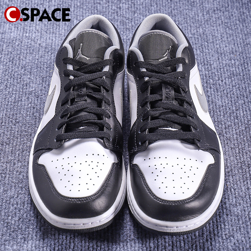 Cspace DP Air Jordan 1 Low AJ1黑白灰影子 休闲板鞋553558-040 - 图1