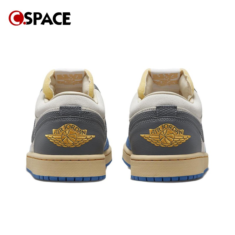 Cspace  Air Jordan 1 Low UNC AJ1蓝灰 复古篮球鞋 DZ5376-469 - 图0