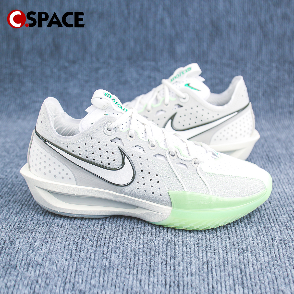 Cspace ZC Nike Air Zoom G.T. Cut 3 灰绿 低帮篮球鞋DV2918-003 - 图2