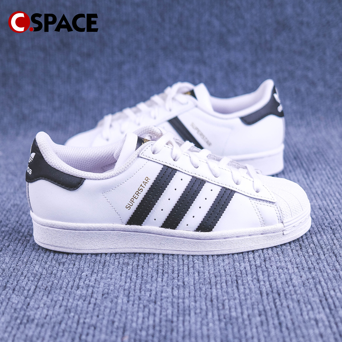 Cs Adidas originals Superstar 贝壳头 金标低帮板鞋 FU7712 - 图1