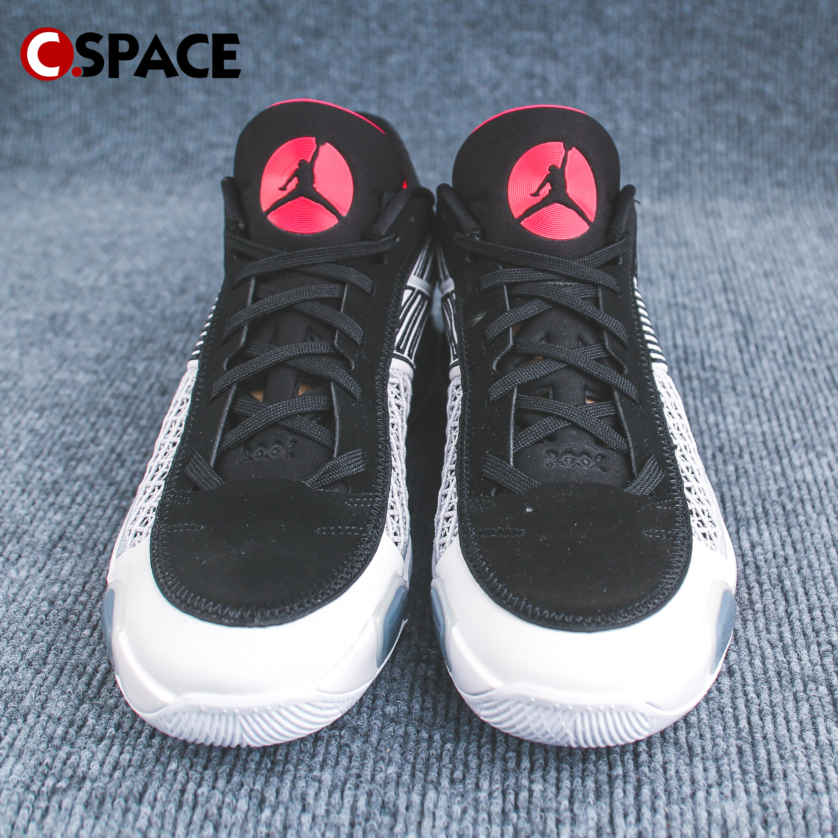 Cspace W Air Jordan 38 AJ38黑白红 实战耐磨篮球鞋 FD2325-101 - 图1