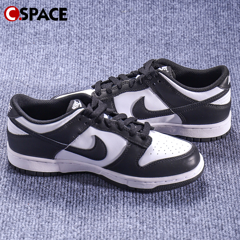 Cspace MS Nike Dunk Low White/Black 黑白熊猫板鞋 DD1391-100 - 图0