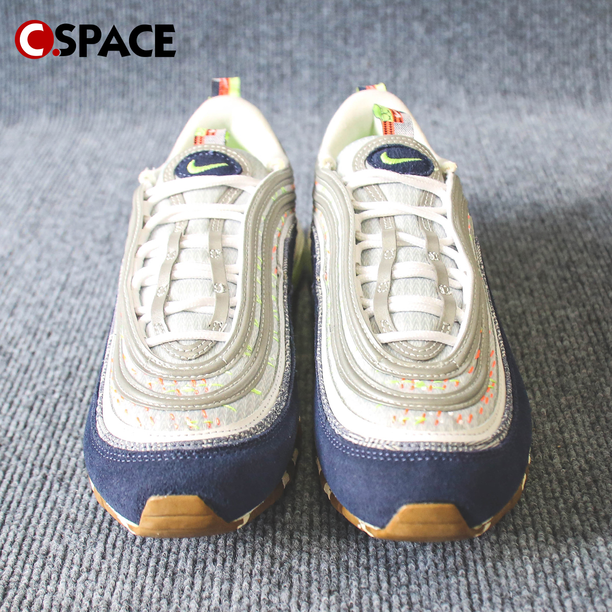 Cspace Nike Air Max 97 灰蓝 复古低帮运动跑步鞋 FB1851-131 - 图0