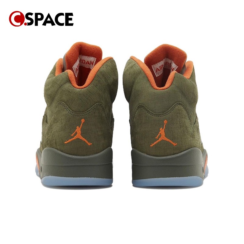 Cspace W Air Jordan 5 Retro AJ5橄榄绿 复古篮球鞋 DD0587-308 - 图0