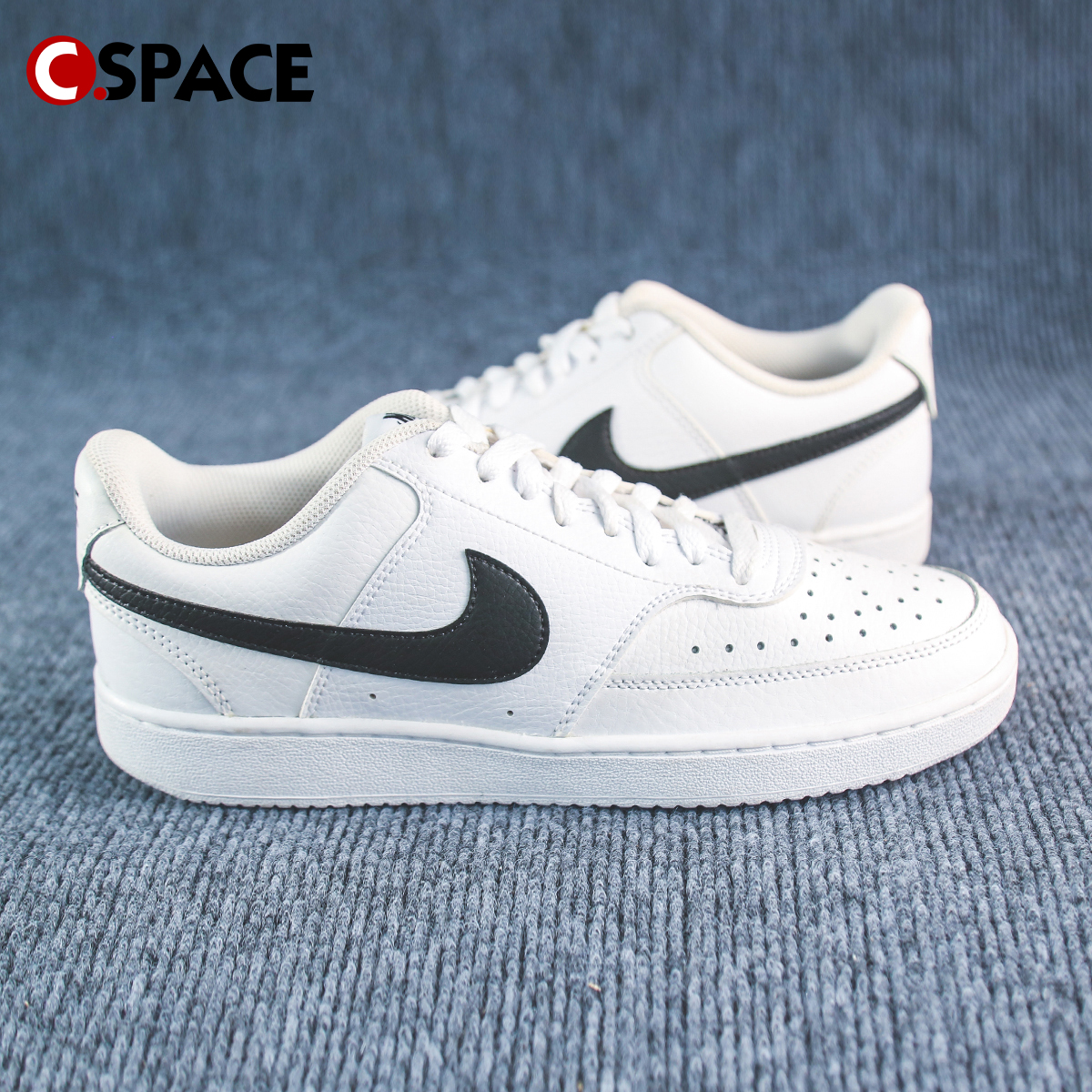 Cspace Nike Court Vision Low白黑 男子低帮板鞋 CD5463-101 - 图0