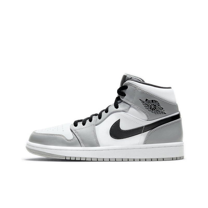 Cspace DR  Air Jordan 1 Mid AJ1烟灰 灰白 篮球鞋 554724-092 - 图3