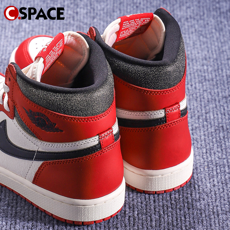 Cspace W Air Jordan1 Retro AJ1白红芝加哥复古篮球鞋DZ5485-612 - 图2