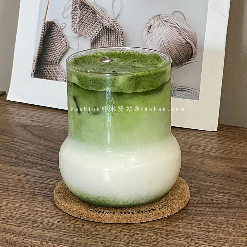 小众ins风直身圆底玻璃杯简约早餐牛奶杯可爱下午茶咖啡杯拿铁杯,淘宝优惠券,粉丝福利购,淘宝优惠卷