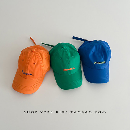 儿童帽子韩版夏季薄款男女童遮阳防晒棒球帽宝宝透气百搭鸭舌帽潮 - 图2