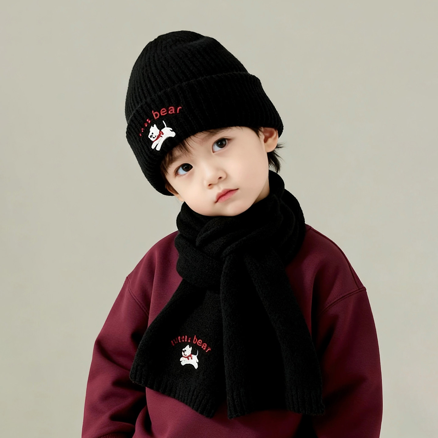 儿童帽子秋冬季保暖加厚针织套头帽男女宝宝出游防风护耳毛线帽潮,淘宝优惠券,粉丝福利购,淘宝优惠卷