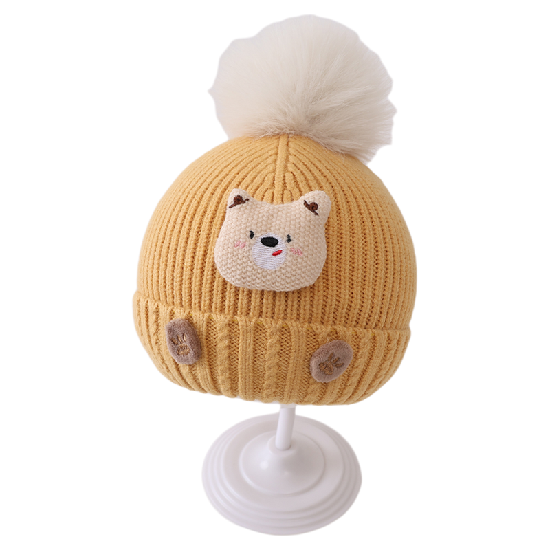 儿童帽子秋冬季保暖加厚针织套头帽男婴女宝宝可爱防风防寒毛线帽,淘宝优惠券,粉丝福利购,淘宝优惠卷