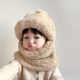 Gorro y bufanda para niños gorro integrado de invierno para niños