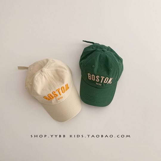 Spring and autumn boys' and girls' baseball caps and peaked caps