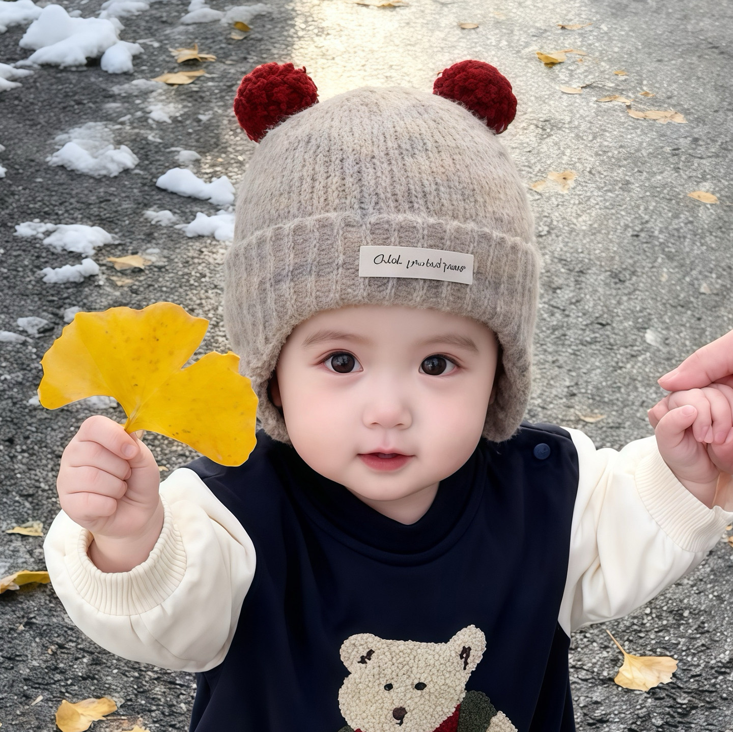 宝宝帽子秋冬季保暖加厚针织护耳帽男婴女儿童韩版简约防风毛线帽,淘宝优惠券,粉丝福利购,淘宝优惠卷