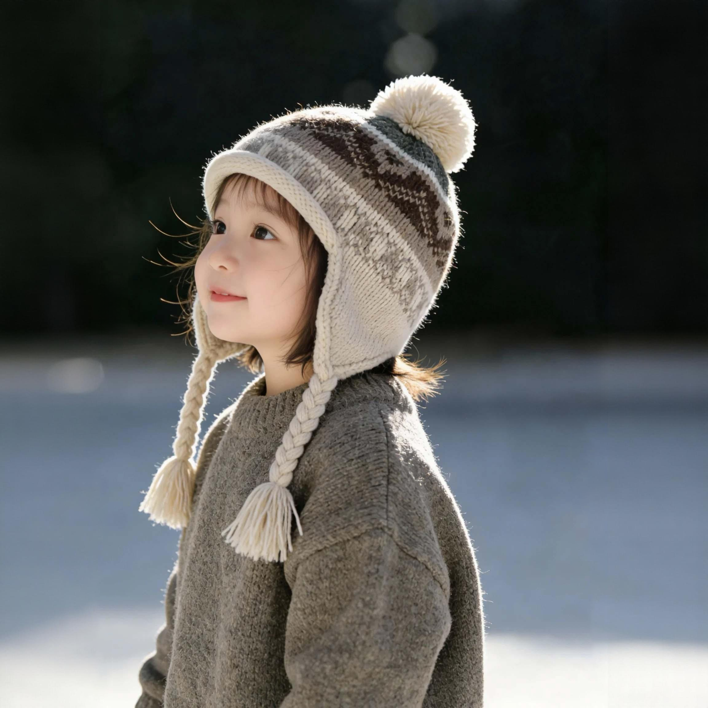 复古费尔岛儿童帽子秋冬季保暖加厚针织护耳帽男女宝宝可爱毛线帽,淘宝优惠券,粉丝福利购,淘宝优惠卷