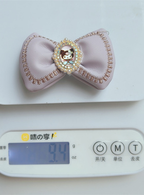新款公主女童水钻蝴蝶结鞋花爱莎配饰凉鞋装饰多巴胺鞋扣配件花鞋